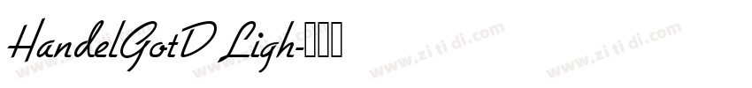HandelGotD Ligh字体转换